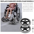thumbnail image 5 of CIMAXIC 2Pcs Practical Wheelchair Front Wheel Replacement Quiet Wear Resistant Strong Bearing Capacity, 5 of 5