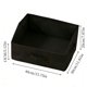 thumbnail image 3 of 6.34 Galón Contenedor de Almacenamiento Trapezoidal Plegable, Organizador de Tela No Tejida con Cartón Resistente, Gris/Negro, 40x30x20cm para Dormitorio Armado Ropa Toallas Libros, 3 of 6