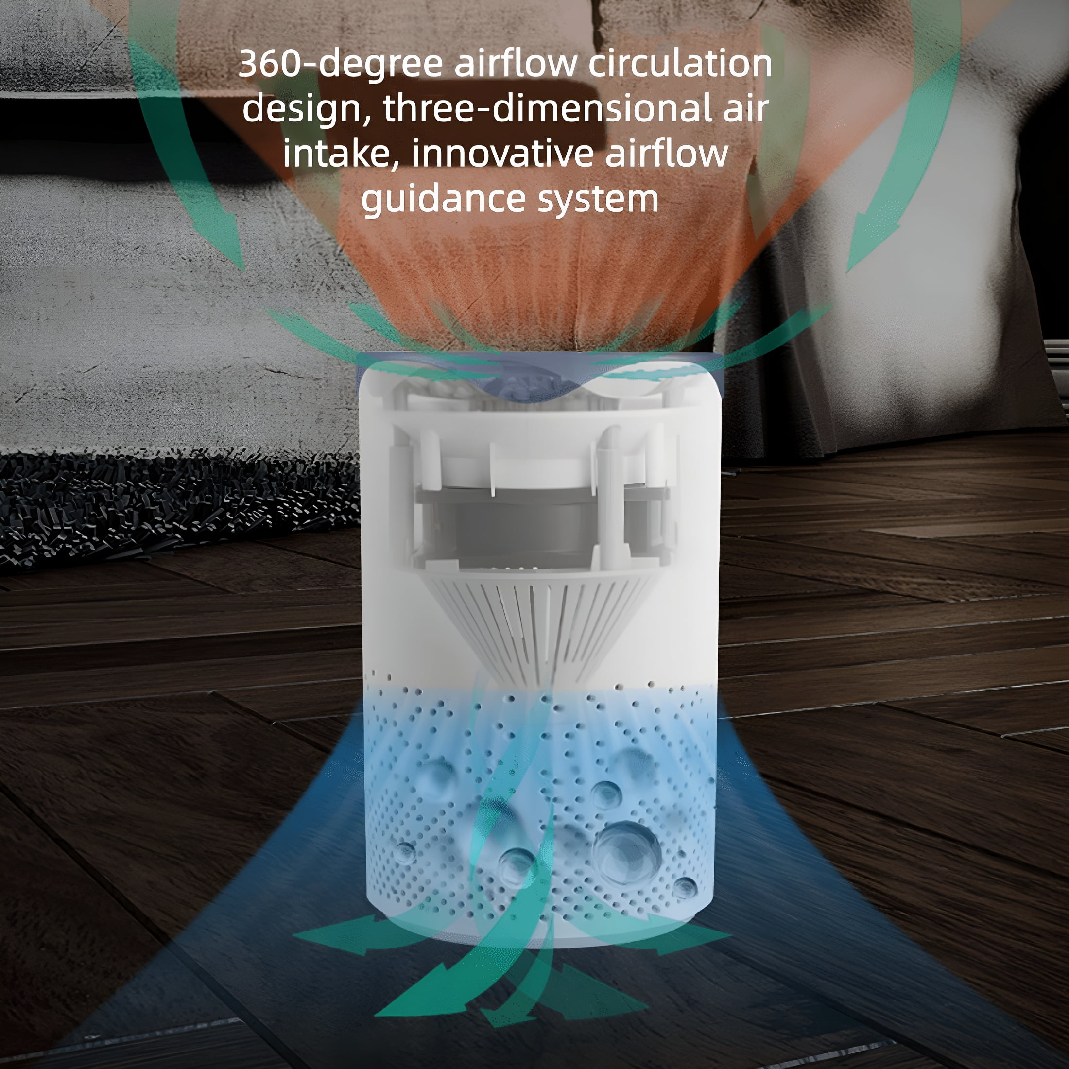 HIBIBUD 2026 New Air Purifiers for Bedroom,Hepa Air Filter,Quiet Air Cleaner,Portable Small Air Purifier for Home for Bedroom,Office,Living Room,Kitchen