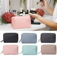 thumbnail image 4 of Large Capacity Leather Makeup Bag, Portable Travel Cosmetic Organizer, Multifunctional Toiletry Bag for Women and Girls, Waterproof PU Leather, Multi-Pocket Storage, Travel Friendl Makeup Organizers, 4 of 6