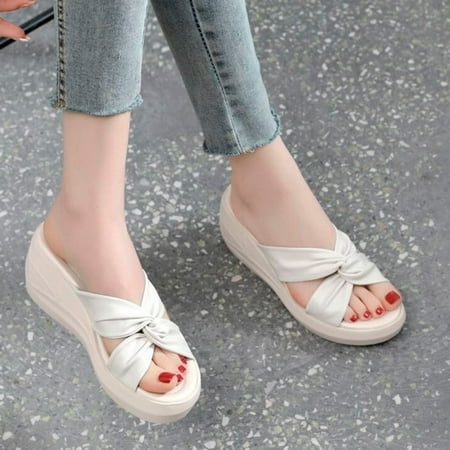 

ZHELIYO Women s sandals Fashion Sandalias Flip Flop Summer Outdoor Designer Plastic Causal Wedge Sandals Women Slippers Beige 7