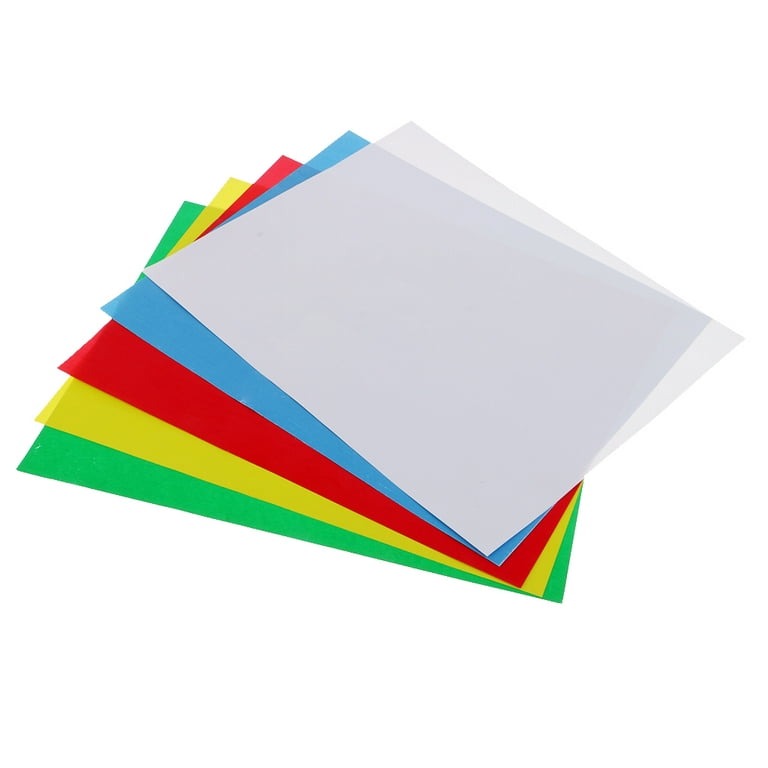 Wax-Free Tracing Paper - 5 1/8 x 19 1/2 - 5/Pack - Assorted Colors