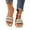 Pink, variant on Womens Faux Pearl Embellished Slide Sandals Tweed Fringe Band Braided Jute Color Block Insole Summer Flats