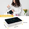thumbnail image 5 of Constellation Travel Organizer Decorative Box Earring Holder PU Leather with Removable Compartment Portable Display Case, 5 of 6
