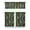 Space, variant on Colorful Ice Cream Pattern Kitchen Curtains 3PC Set - Sweet Treats Dessert Food Tier Curtains with Valance for Farmhouse Windows