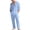 Light Blue, variant on ZVNAΖH Men's Boho Linen 2-Piece Set Long Sleeve Hooded Button Up Shirt & Drawstring Pants Summer Beach Casual Outfit