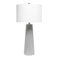 thumbnail image 1 of Lalia Home LHT-5011-WH Concrete Pillar Table Lamp with White Fabric Shade, 1 of 5