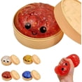 thumbnail image 1 of Mystery Giant Dumpling Squishies Burdeos, Caja Misteriosa Sorpresa Oficina Casa, Bola Sensorial Anti-estrés Adulto Purpurina Arcoíris, Bollo Vapor Simulado, Relleno Bolsas Regalo, 1 of 5