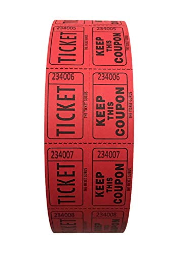 The Ticket Gurus Smile Raffle tickets-2000/roll Yellow 