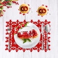 thumbnail image 3 of Set de Sets de Table de Noël 8 Pièces Set de Sets de Table et Sous-Verres à Boire 8 Pièces Set de Sous-Verres à Usage de Table de Noël, 3 of 5
