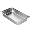 thumbnail image 2 of VEVOR Hotel Pan, Full Size Anti-Jam Steam Pan, 0.8mm Thick Stainless Steel Restaurant Steam Table Pan, 4-Inch Deep Commercial Table Pan, Catering Storage Food Pan, for Industrial & Scientific, 2 of 9