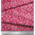 thumbnail image 3 of Soimoi Polyester Crepe Fabric Floral & Moroccan Damask Print Fabric by Yard 42 Inch Wide, 3 of 3