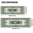 thumbnail image 4 of Green Red Floral Medallion Hallway Runner Rug, Vintage Rose Long Floor Mat, Non-Slip Washable Ornate Rug for Entryway Kitchen, 60x18in/5x1.5ft, 4 of 9