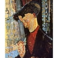 thumbnail image 3 of Modigliani, Amedeo 15x17 Black Modern Framed Museum Art Print Titled - Frank Haviland, 3 of 5