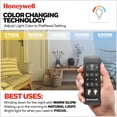 thumbnail image 3 of Honeywell 52" Modern Ceiling Fan, LED Light, Remote Control, Indoor Airflow Fixture, White, 3 of 12