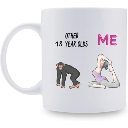 

Funny 18th Birthday Gifts for Girls Sister Daughter Granddaughter Her Cousin Friend Wife Aunt 11oz Coffee Mug