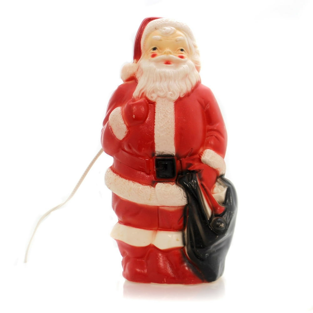 EMPIRE 13" SANTA BLOW MOLD Plastic Decor Vintage Light Up Ta272