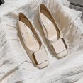 thumbnail image 5 of Ladies Anti-slip Pumps Formal Slip On Heeled Pump Lightweight Square Toe Dress Shoes, 5 of 5