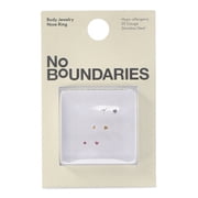 No Boundaries Womens Nose Stud, 20G, 6-Piece Set, Womens