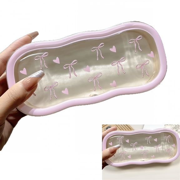 XIBUFE Glasses Case Hard Shell,Pocket Size Glasses Case,Glasses Holder,Hard Eyeglasses Case,Portable Sunglass Protector Case Fit Most Eye Glasses And Sunglasses(Clear)