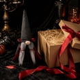 thumbnail image 5 of Halloween Faceless Gnome Doll Ornament 1 Pack Soft Cloth Black Witch Cloak & Hat Holiday Decor Washable Tabletop Figurine for Indoor Home Party Halloween Christmas Festival Decoration Gift, 5 of 7