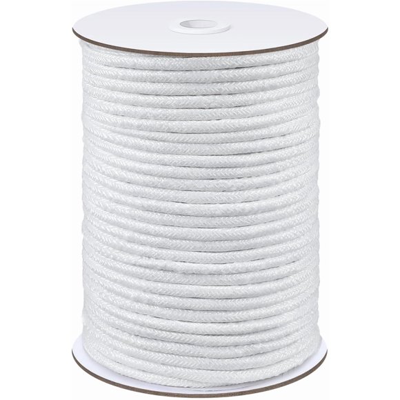 5/32" Firm Synthetic Upholstery Welt Cord Braided Cording for Sewing Synthetic Cord for Upholstery Pillows Welting Applications (60 Yard)
