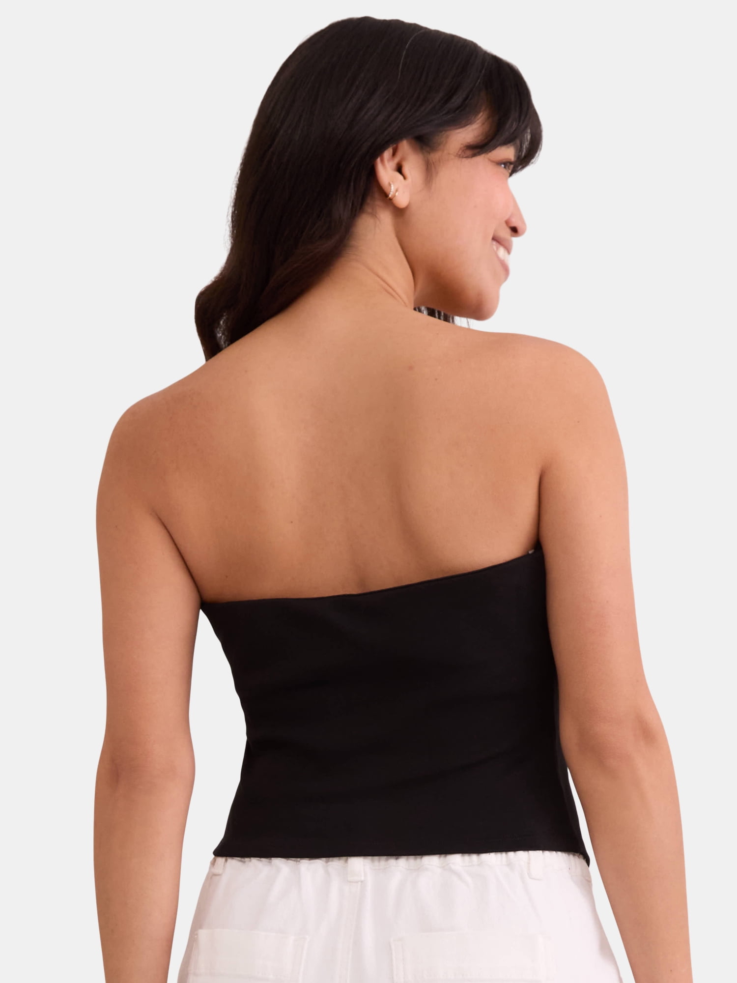 Madden NYC Women's Asymmetrical Tube Top, Sizes XXS-XXL
