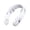 White, variant on Quad-Motor Bladeless Neck Fan for 360 Cooling, Portable Hands-Free Fan with Stepless Speed Dial and Voice Control Hardware, Rechargeable Personal Fan for Home and Sports