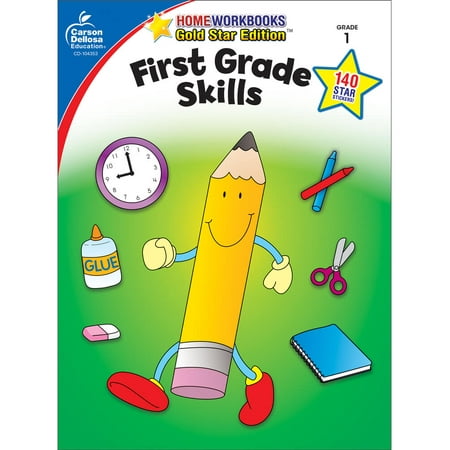 Home Workbooks: First Grade Skills : Gold Star Edition Volume 4 (Paperback)