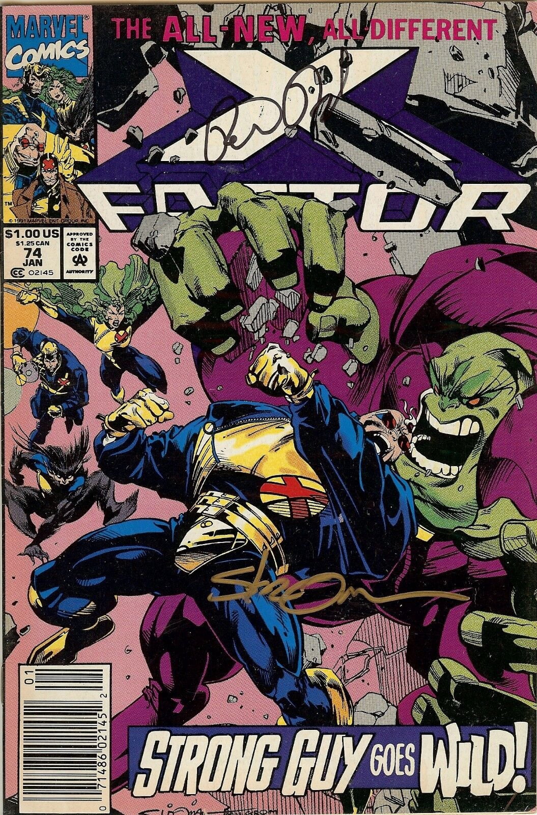 X-Factor #74 Signed by Peter David & Larry Stroman