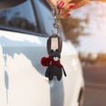 thumbnail image 3 of Lindo llavero con colgante de coche, llavero de peluche suave para mujer, colgante para bolso, mochila, llavero de peluche, 3 of 7