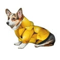 thumbnail image 6 of Goofa Ripe Yellow Lemon Pattern Small Dog Sweater Hoodies Pet Grey Hooded Soft Fleece Sweatshirts with Pocket Fall Winter Puppy Cat Sweaters Warm Clothes-Large, 6 of 8