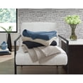 thumbnail image 4 of Signature Design by Ashley Gayelery Cotton Throw Blanket Set of 3, Sand, Soft Machine Knitted Accent with Border Edge, 4 of 4