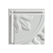 Genesis Antique White Ceiling Tiles - Easy Drop-In Installation Waterproof, Washable and Fire-rated - High-Grade PVC to Prevent Breakage (12" x 12" Sample)