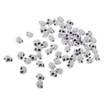 thumbnail image 3 of GUOOL 100 Pièces Forme de Crâne Perles Entretoises Lâches Perles Décoratives Blanc Noir, 3 of 9