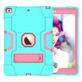 thumbnail image 1 of FIEWESEY Case for iPad 10.2 Inch 9th Gen,Kids Heavy Duty Shockproof Rugged With Stand Protective Case for Apple iPad 10.2 inch 7th/8th/9th Generation Tablet 2019/2020/2021 Released(Green/Pink), 1 of 6