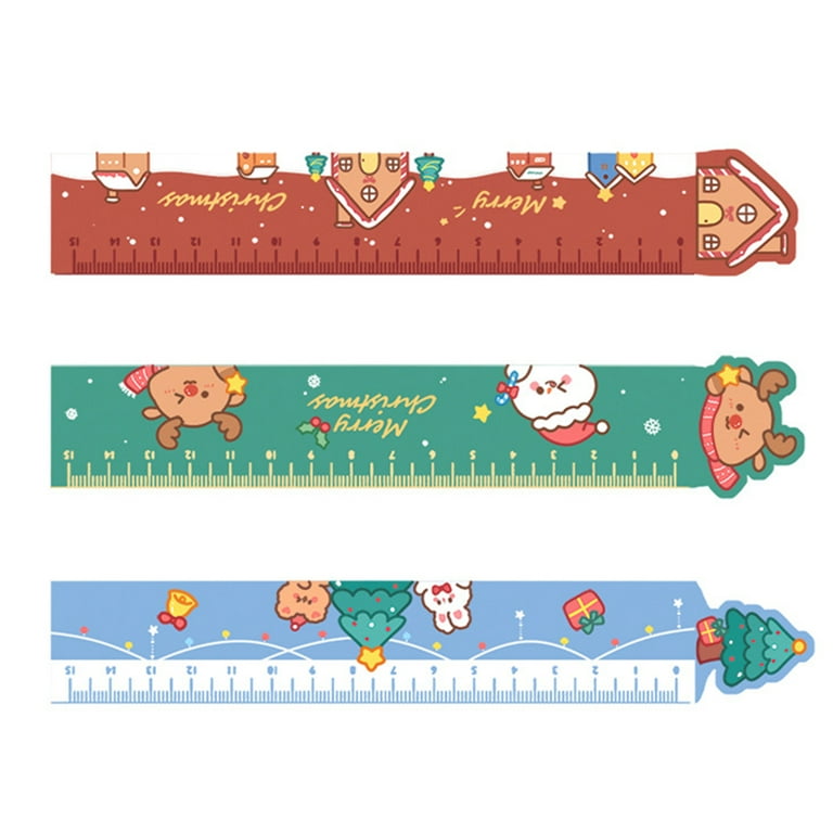  Multifunctional Magnetic Ruler Measuring Ruler Learning Gift  Soft Ruler Magnet Ruler Christmas Cartoon Drawing Soft Ruler Tape Measure  Soft Rulers For Kids With Inches And Centimeters School