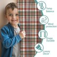 thumbnail image 3 of Blackout Kids Curtains,Red and Green Plaid Christmas Pattern Childrens Insulated Curtains Set Of 2,Bedroom Essentials,Toddler Room Decor 42"x54", 3 of 5