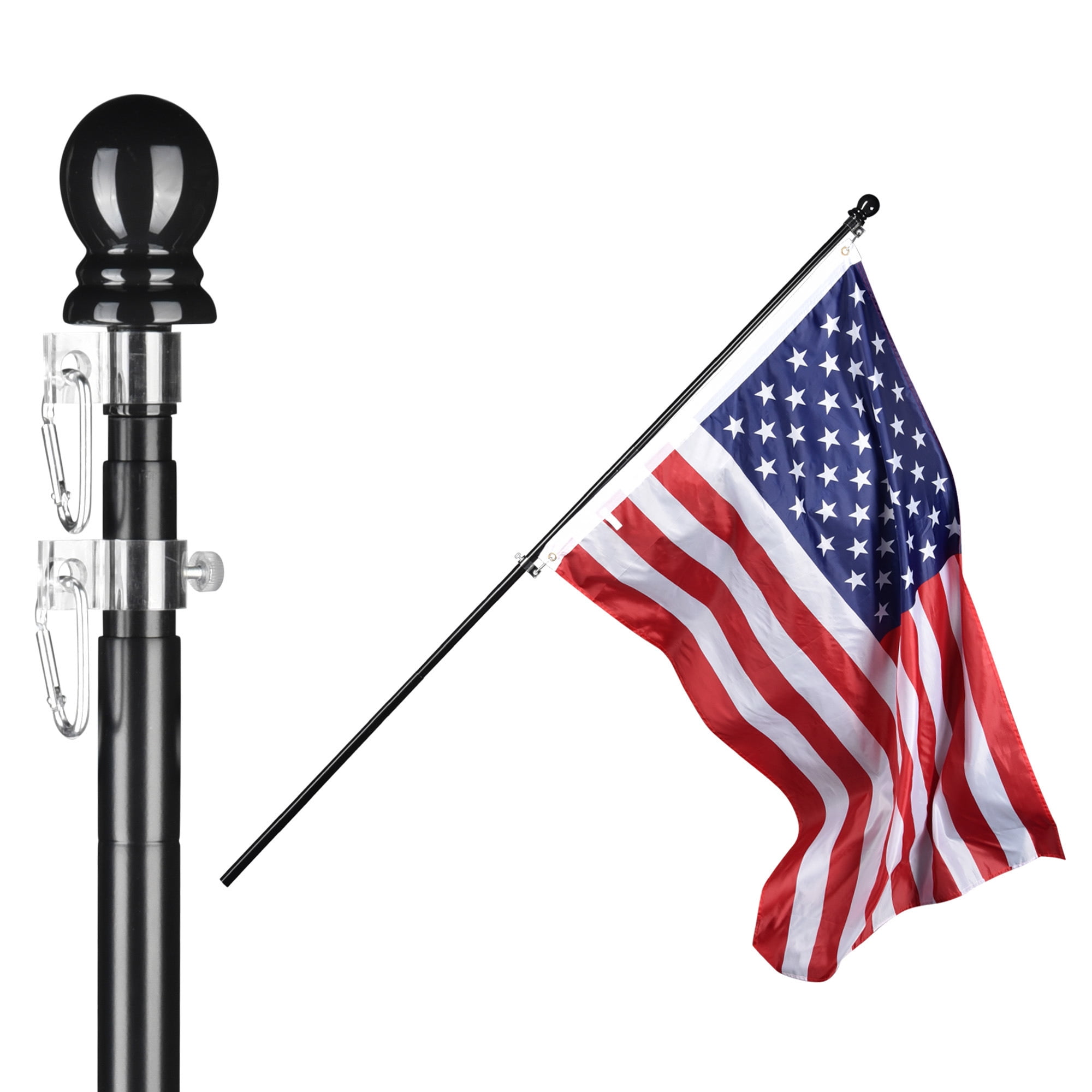 EEPHO 6 5ft Al Flag Pole Walmart eepho-6-5ft-al-flag-pole-walmart