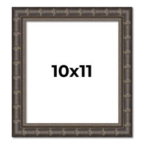 10x11 Frame Black Bamboo Solid Wood Picture Frame Width 1.5 Inches | Interior Frame Depth 0.5
