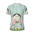 thumbnail image 5 of Wukai White Bunny Bottom And Easter Eggs Print Men's Short-Sleeved Mesh T-Shirt,Quick-Dry Short Sleeve Workout T-Shirt-5X-Large, 5 of 8