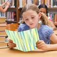 thumbnail image 6 of Blue Green Yellow Stripes A5 8.3x5.7in PP Notebook, Adjustable Rings, 60 Sheets, Diary or Journey Note, 6 of 8