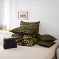 thumbnail image 6 of Feelyou Gold Mandala Damask Twin Bedding Sets 7pcs, Rustic Butterfly Bedding Comforter Set, 6 of 8