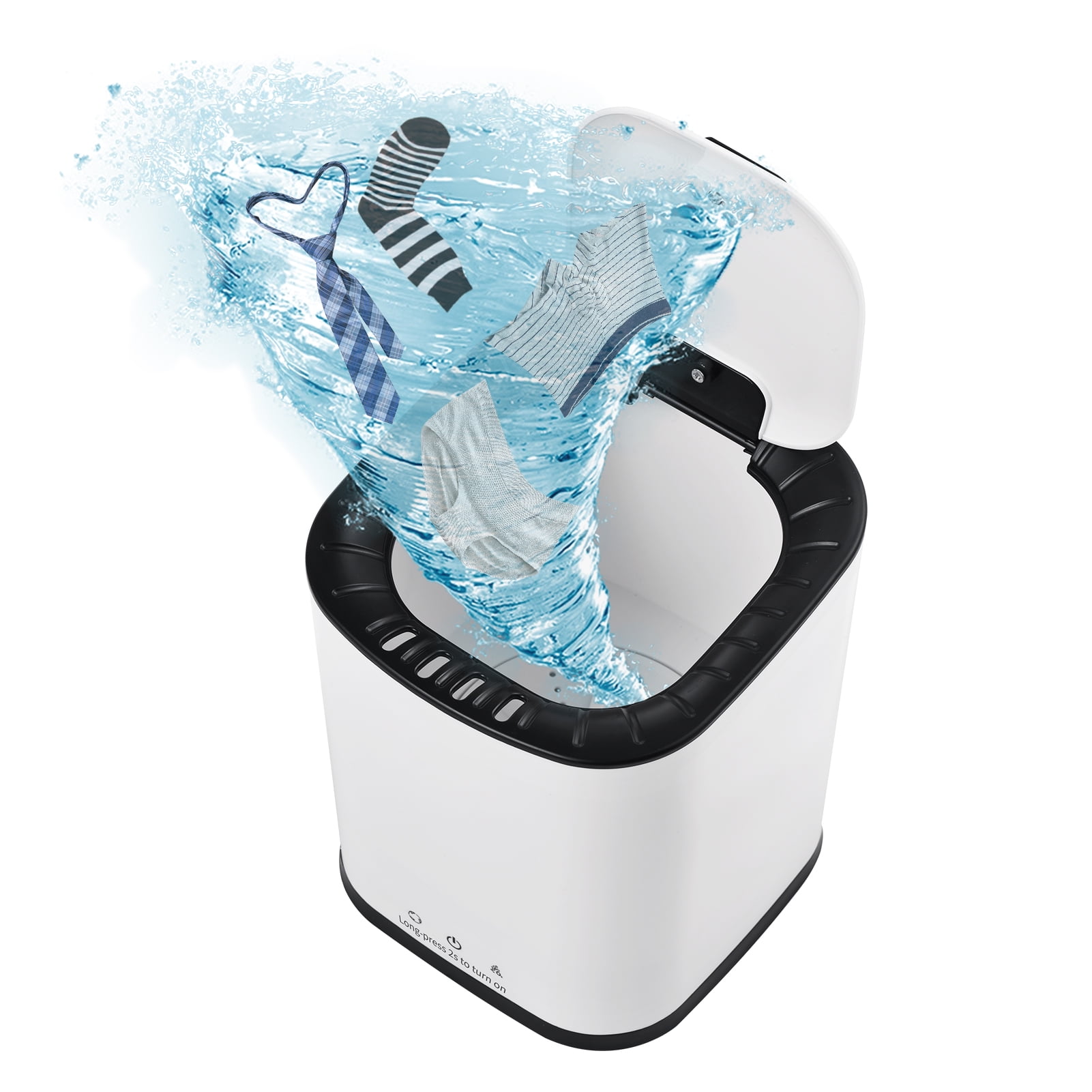 Mistaha Portable Washing Machine for Underpants Underwear Sock 2L Capacity Mini Laundry Machine Turbine Washer