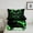 Black Green, variant on Castle Fairy 2-Piece Twin Comforter Set with Skull Green Lightning Design