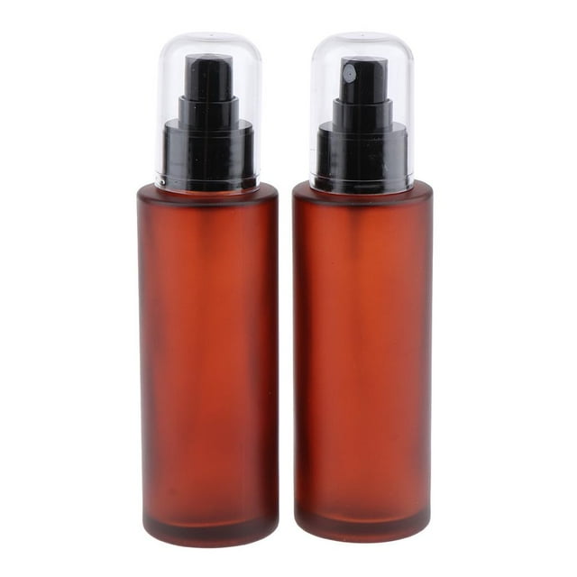 15/30/60/100ML High Grade Frosted Glass Bottles Refillable, Great for Travel and 100 ml