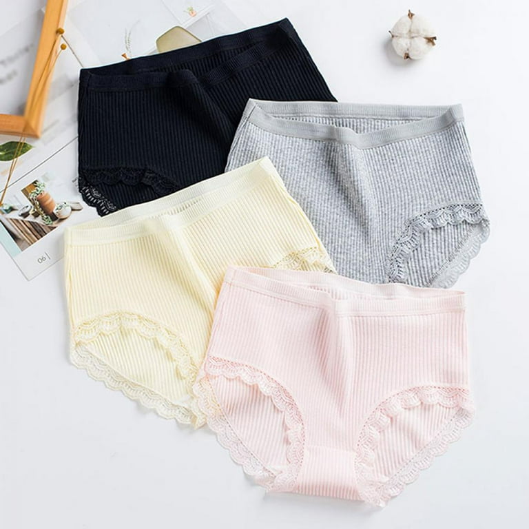 Cotton Comfortable Panties Breathable Japanese Seamless Mid-waist Girly  Panties