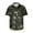 Army Green, variant on Afdoent Men's Casual Shirts Male Short Sleeve Tropical Button Down Shirts Summer Beach Shirt Classic Fit