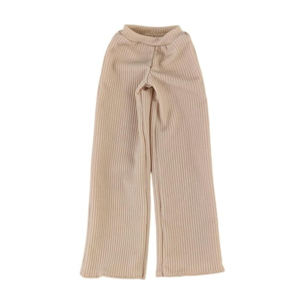 Pantalones de chándal 1/6, minipantalones largos de pierna ancha, disfraz de muñeca en miniatura suelto para deportes atléticos para muñecas femeninas piel