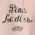 thumbnail image 3 of Grease - Pink Ladies - Cursive Writing - Juniors Cropped Pullover Hoodie, 3 of 5